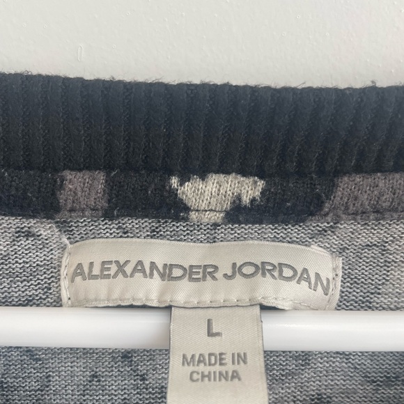 Alexander Jordan Animal Print Long Sleeve Shirt in L - Picture 2 of 4